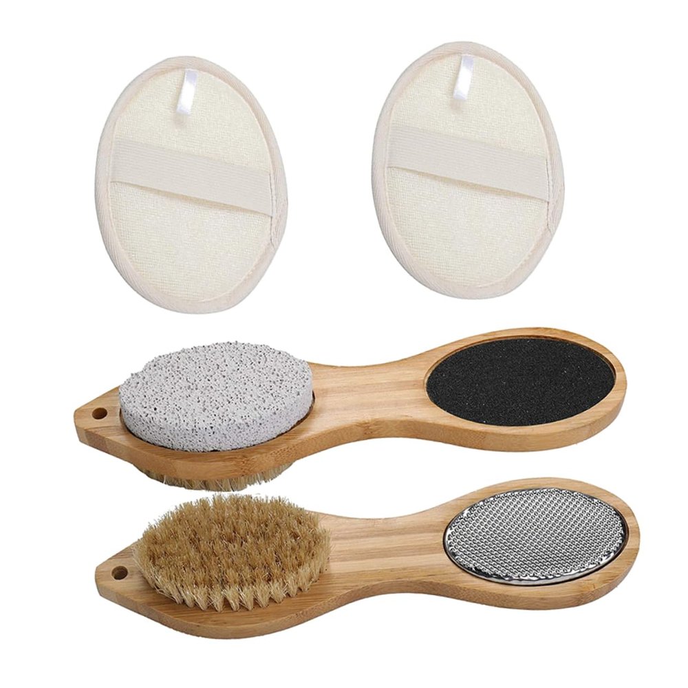 Ipetboom 1set Foot Care Tools Pumice Stone Exfoliating Board Portable Pedicure Supplies for Home Travel Smooth Skin Foot Total