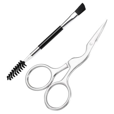 Happyyami 2pcs Eyebrow Shaper Tool Kit Trim Cut Style Brush Comb for Women Beauty