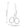 Happyyami 2pcs Eyebrow Shaper Tool Kit Trim Cut Style Brush Comb for Women Beauty view 2