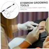 Happyyami 2pcs Eyebrow Shaper Tool Kit Trim Cut Style Brush Comb for Women Beauty view 3