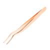 BIUDECO Eyelash Extension Tweezers Precision Stainless Steel Lash Applicator Clip for Application and Removal Compact Rose Gold Design for Travel and Home Use view 1