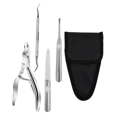 DEARMAMY 4pcs Oleactomy Nail Forceps Cuticle Tool Kit Nail Clipper Tech Implements Cuticle Tool Fashionable Chic Design