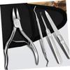 DEARMAMY 4pcs Oleactomy Nail Forceps Cuticle Tool Kit Nail Clipper Tech Implements Cuticle Tool Fashionable Chic Design view 4