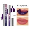Chaoyinn Women's Long Lasting Liquid Lipstick, Hydrating Lip Stain Tint with Glossy Finish, Non Sticky Waterproof Smudge Proof Lip Makeup Light Pink One Size view 2