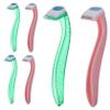 DECOMELODY 6-Piece Women Hair Removal Razor Set Body Shaver for Legs Arms and Intimate Areas Smooth and Precise Shaving Tool for Sensitive Skin Random Color view 1