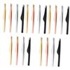 Beaupretty 20pcs Eyelash Extension Tweezers Precision Lash Tool for Eyebrow Shaping Includes Colors Design for Easy Gripping and Hair Removal view 1