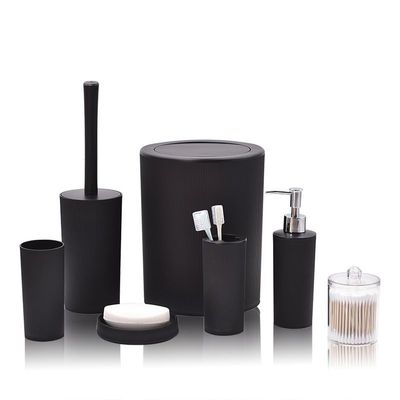 DUYHBAWRS Bathroom Toiletries Cotton Can Brushing Cup Cotton Tip Toilet Brush Set Gargle Cup Trash Can(E)