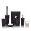 DUYHBAWRS Bathroom Toiletries Cotton Can Brushing Cup Cotton Tip Toilet Brush Set Gargle Cup Trash Can(E) view 1