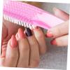 HONMEET 5pcs Nail Dust Cleaning Brush Handle Fingernail Scrub Brush for Nail Care Comfortable Bristles for Gentle Cleaning for Home and Salon Use view 3