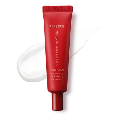DANAHAN Bonyongo Red Ginseng Vinegar Eye Cream  Anti Aging Eye Treatment Cream for Youthful Radiant Skin - Wrinkle Improvement with Fermented Red Ginseng - Korean Skincare, 1.01oz.