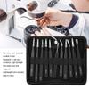 Baxnore 11 pcs Stainless Steel Tweezers Set, Precise Repair Tools for Electronics Jewellery Crafts, Anti Static Tweezers with Storage Bag view 2