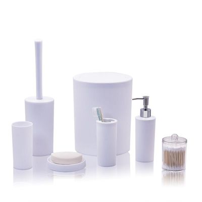 DUYHBAWRS Bathroom Toiletries Cotton Can Brushing Cup Cotton Tip Toilet Brush Set Gargle Cup Trash Can(D)