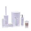 DUYHBAWRS Bathroom Toiletries Cotton Can Brushing Cup Cotton Tip Toilet Brush Set Gargle Cup Trash Can(D) view 1
