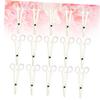 Happyyami 15pcs Plastic Forceps Disposable Piercing Clamps Diagonal Pliers for Body Piercing view 2