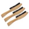 Vaguelly 3PCS Long Handle Beard Brush Set Natural Boar Bristles for Men for Beard Grooming Styling and Cleaning Random Style view 1