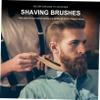 Vaguelly 3PCS Long Handle Beard Brush Set Natural Boar Bristles for Men for Beard Grooming Styling and Cleaning Random Style view 2