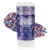 Mysense Patriotic Red White and Blue Body Glitter Stick,4th of July Accessories,Sparkling Face Hair Glitter for Fourth of July Outfit Women Kids,American Pride USA Flag Makeup for Independence Day view 1