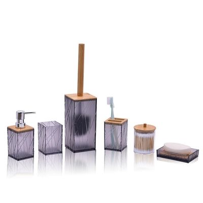 DUYHBAWRS Bathroom Six-Piece Brushing Cup Mouthwash Cup Bathroom Toiletries Set(D)