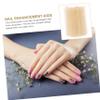 SAFIGLE 100pcs Plastic Cuticle Nail Art Tools for Professional Home Use Smooth Grip Cuticle Trimmer for Manicure Material Multi-color for Nail Salons Projects view 3