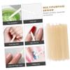SAFIGLE 100pcs Plastic Cuticle Nail Art Tools for Professional Home Use Smooth Grip Cuticle Trimmer for Manicure Material Multi-color for Nail Salons Projects view 4