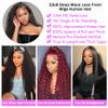 Dundix 28 Inch Deep Wave Lace Front Wigs Human Hair 13x6 HD Lace Front Wigs Human Hair Deep Wave Wig Glueless Wigs Pre Plucked Deep Curly Wig for Women view 3