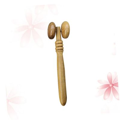 Beaupretty Ergonomic Wooden Facial Roller for Eye and Nose Massage Promotes Blood Circulation Portable Face Lifting Tool for Smooth and Firm Skin