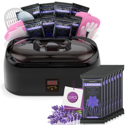 4000ml Paraffin Wax Machine for Hand and Feet - Professional Wax Warmer with 200W Thermal Core, LED Real-time Temp Control & 167F Rapid Melting, Intense Hydration with Hand Wax Paraffin Bath