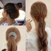 7PCS Bird Nest Magic Hair Clip, Lazy Birds Nest Plate Hairpin for Women and Girls Velvet Fabric, Anti-Skid Design, Compatible with Thin and Thick Hair view 3