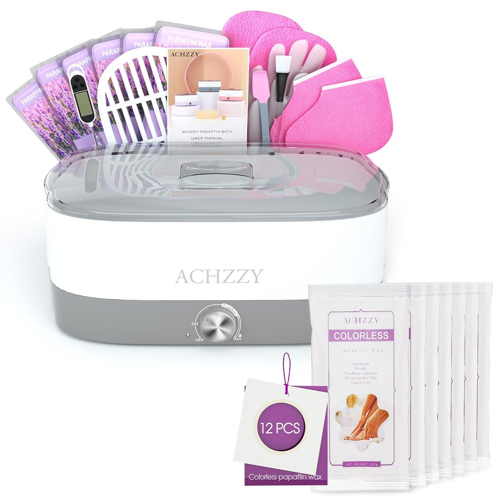 Paraffin Wax Machine for Hands and Feet, 4000ml Paraffin Bath, Paraffin Wax Warmer with Refills, Nourishing and Moisturizing, Professional-Grade Spa Treatment for Soft and Smooth Skin