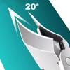 25 Beveled Edge Nail Clippers 3-Piece Set, Long Handle Anti-Splash Design, Wide Jaw for Fingernails and Toenails, Curved Toenail Clippers (Black) view 2