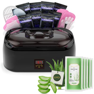 4000ml Paraffin Wax Machine for Hand and Feet - Professional Wax Warmer with 200W Thermal Core, LED Real-time Temp Control & 167F Rapid Melting, Intense Hydration with Hand Wax Paraffin Bath