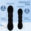 YALOJE 4pcs Hair Bun Updo Makers, Black Soft Hair Bun Shaper for Women, Non-Slip 2 Sizes Donut Bun Lazy Curler Clip Hairstyles Accessories for Daily, Wedding view 2