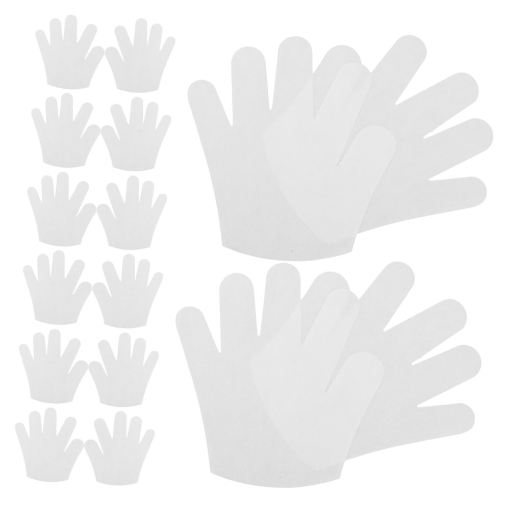 Beaupretty 50pairs Moisturizing Overnight Gloves for Women Non-Woven Nail Gloves Hand Moisturizer for Dry Rough Skin