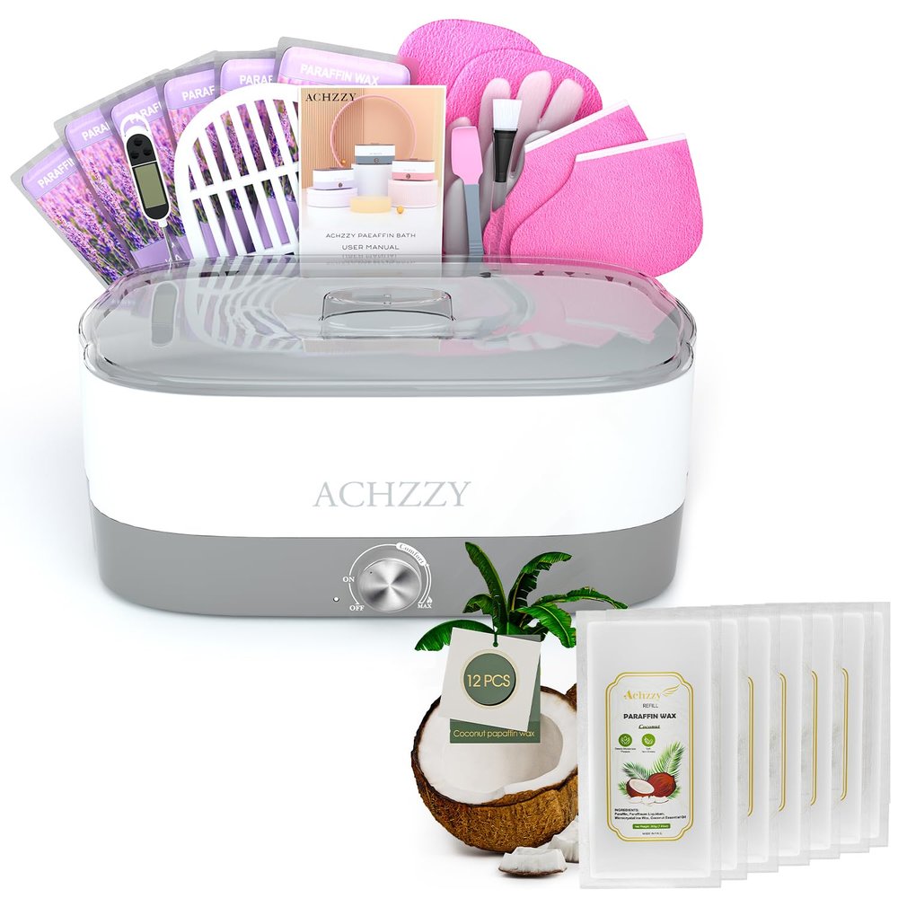 Paraffin Wax Machine for Hands and Feet, 4000ml Paraffin Bath, Paraffin Wax Warmer with Refills, Nourishing and Moisturizing, Professional-Grade Spa Treatment for Soft and Smooth Skin
