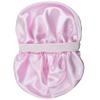 Pink Silk Bonnet for Sleeping Women, Double Layer Satin Bonnet for Curly Hair Long Hair Wide Band Silk Lined Sleep Caps Night Cap view 1