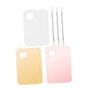 Beaupretty Makeup Mixing Palette Set 3 Sets of 6-Piece Cosmetic Blending Trays with Spatulas for Foundation and Eyeshadow Application for Makeup Artists and Beauty Enthusiasts view 1