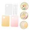 Beaupretty Makeup Mixing Palette Set 3 Sets of 6-Piece Cosmetic Blending Trays with Spatulas for Foundation and Eyeshadow Application for Makeup Artists and Beauty Enthusiasts view 4