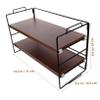 Angoily 2-Tier Desktop Makeup Organizer Portable Storage Rack for Vanity and Dresser Practical Lipstick Holder Removable Dividers for Skincare and Cosmetics view 2