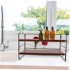 Angoily 2-Tier Desktop Makeup Organizer Portable Storage Rack for Vanity and Dresser Practical Lipstick Holder Removable Dividers for Skincare and Cosmetics view 3