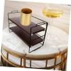 Angoily 2-Tier Desktop Makeup Organizer Portable Storage Rack for Vanity and Dresser Practical Lipstick Holder Removable Dividers for Skincare and Cosmetics view 4