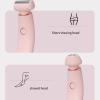Monghuis Women's Underarms Trimmer and Shaver Set Cordless 2 in 1 Electric Hair Remover for Face Chin Underarms view 4