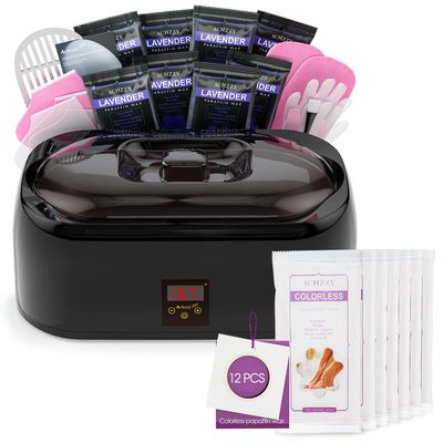 4000ml Paraffin Wax Machine for Hand and Feet - Professional Wax Warmer with 200W Thermal Core, LED Real-time Temp Control & 167F Rapid Melting, Intense Hydration with Hand Wax Paraffin Bath