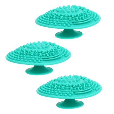 VICASKY 3pcs Silicone Makeup Brush Portable and Cleaning Pad for Care Unique Design Essential Makeup Cleaner Tool