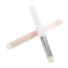 Happyyami 2pcs Mushroom Head Lip Brush Set Precision Lip Applicators for Lipstick Gloss Makeup Brushes Colors view 1