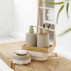 DUYHBAWRS Lotion Bottle Toothbrush Holder Soap Tray Toilet Organizer Bathroom Set(E) view 2