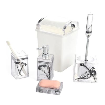 DUYHBAWRS Floating Bathroom Toiletries Set Herbal Bathroom Dress-up Soap Pump(E)