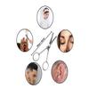 2 PCS Silver Lightweight Multi-Purpose Cuticle Scissors, Facial Hair Small Grooming Scissors For Men Women - Eyebrow, Nose, Eyelashes, Ear Trimming Kit view 2