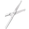 2 PCS Silver Lightweight Multi-Purpose Cuticle Scissors, Facial Hair Small Grooming Scissors For Men Women - Eyebrow, Nose, Eyelashes, Ear Trimming Kit view 4
