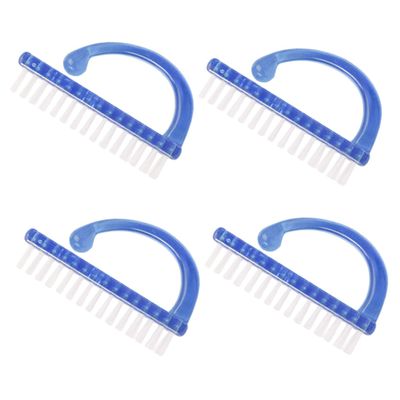 Healeved Ergonomic Fingernail Brush 4 Pack Non-slip Grip for Nail Cleaning for Home or Travel