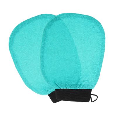 CALLARON Exfoliating Shower Gloves 2-Piece Set Deep Clean Bath Mitts for Skin Types Reusable Skin Scrubbing Gloves for Spa and Shower Use